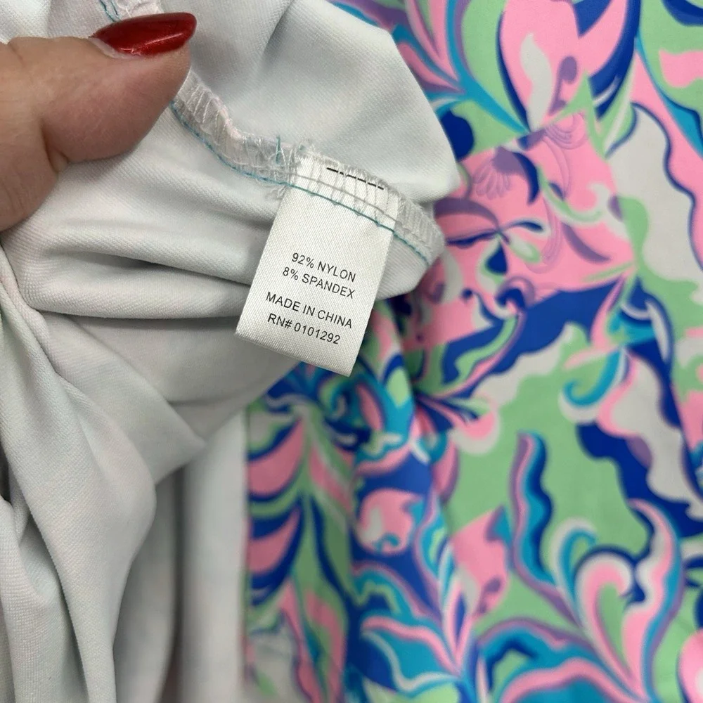 Lulu-B Womens Resortwear Tunic Top Size XL Preppy Coastal UPF 50+ Travel #5163 - Picture 6 of 9